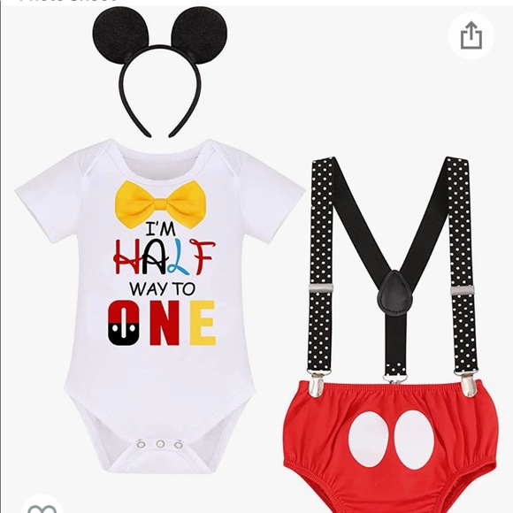 Matching Sets Mickey Baby Boy Half Birthday Outfit Poshmark